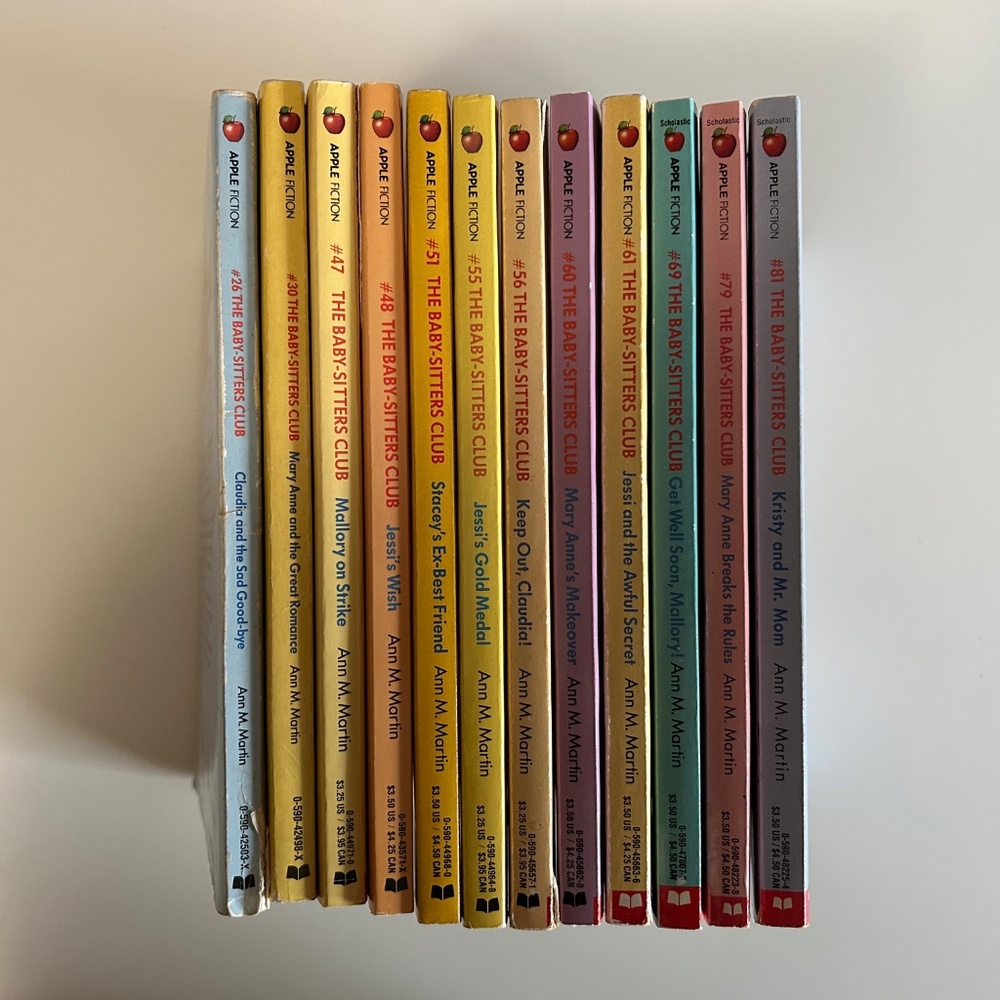 Babysitters Club Books 26, 30, 47, 48, 51, 55, 56, 60, 61, 69, 79, 81